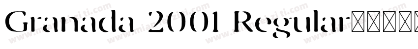 Granada 2001 Regular字体转换